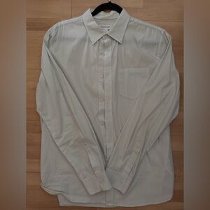 Calvin Klein Men's Subtle Gray Dress Shirt